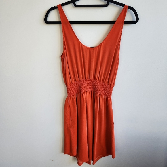 ARITZIA Babaton Orange 100 % Silk Tank Top Sleeveless Dress Size S Coquette - Picture 5 of 15